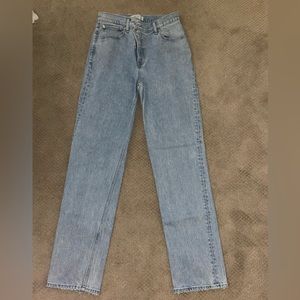 Abercrombie cross over waist 90’s straight ultra high rise Jean